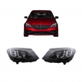 Μπροστινά Φανάρια Set Για Mercedes-Benz C-Class W205 14-18 DRL Full Led Multibeam Upgrade Από Αλογόνου Μαύρα Με Μοτέρ Carner - Headlights - Xenon - Bulbs